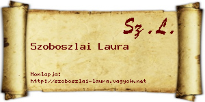 Szoboszlai Laura névjegykártya